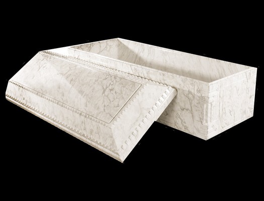 Aegean white marble open fixed